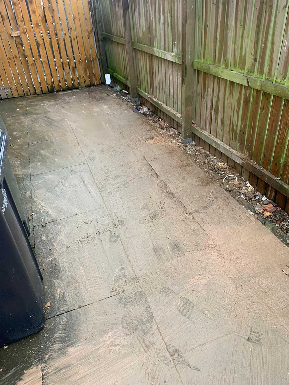 Discount Rubbish Removals yard after clearance